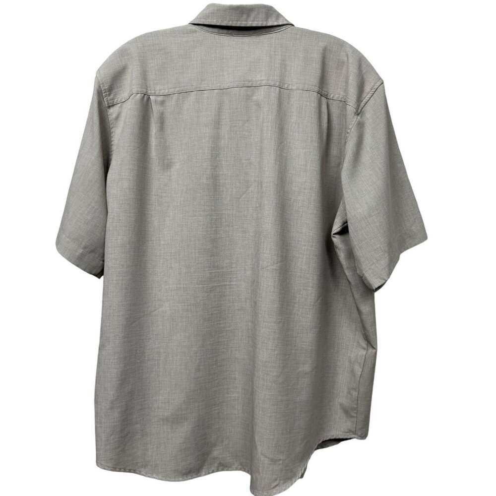 Orvis Men’s Short Sleeve Button Up Shirt Dual Flap Chest Pockets Size XL Tan - Picture 2 of 10